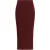 Max Mara Bordeaux Viscose Middellange Rok