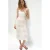 Mango gehaakte midi jurk – wit
