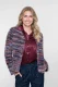 Geisha Vest Stripes Hairy 64500-10 Vest 480 Burgundy