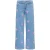 KIDS ONLY GIRL low waist gebloemde wide leg jeans light blue denim