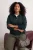 Trendyol Curve Dames Groen Effen Lang Regular fit Grote maten Sweatshirts