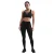 Nike Dameslegging met zijstrepen en hoge taille (Zwart/roze)