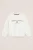 WE Fashion – Meisjes oversized sweater met print en embroidery – Oversized – Gebroken wit – Katoen –