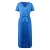 Satin V-hals jurk met volantmouwen dames COMMA