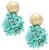 LOTT. gioielli Sieraad
Dames Sq Sequin Flower Globe S, Kleur: Blauw