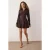 TRENDYOLMİLLA Dames Bruin Effen Kort / Mini Lang Stijlvol/Avond Blousejurk Jurken
