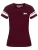 LONSDALE Shirt ‘Corton’  wijnrood / wit