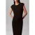 Calvin Klein Ponte Straight Shift Black