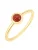 Glanzstücke München Ring  goud / rood