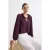 TRENDYOLMİLLA Dames Paars Effen Lang Regular fit Blouses