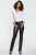 Faux leren Marilyn Straight Sculpt-Her™ Broek | Zwart