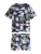 Next Korte pyjama  navy / lichtblauw / olijfgroen / oudroze