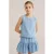 WE Fashion mouwloze top blauw