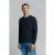 No Excess Pullover Crewneck 2 Coloured Waffle Jacquard Blueberry