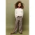 Mango Kids geruite pantalon – bruin/rood