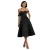 Shiny Chiffon Portefeuille Jurk met Bénitier Kraag Dames Goddiva Midi Bardot