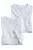 OLYMP Modern Fit T-Shirt V-hals Dubbel pak wit, Effen