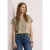Street One Dames Blouse met losse schouders en gespleten hals in Beige