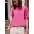 Shirt met geborduurde mouwen
