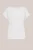 WE Fashion – Dames T-shirt met open structuur – Regular fit – Wit –