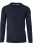 Redmond Casual Regular Fit Trui ronde hals blauw, Effen