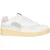 Leather Sneakers with Back Logo and Lace-Up Closure – White