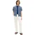 Tommy Hilfiger Herenoverhemd met all-over print (Marine)