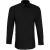 Premier Heren Colours Popeline Getailleerd overhemd met lange mouwen (Zwart)