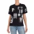 8N2T9G Vrouwen Vintage Bedrukt Katoenen Korte Mouw T-shirt