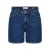 JDY wide leg high waist short dark blue denim
