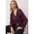 TRENDYOLMİLLA Dames Bordeaux Effen Lang Regular fit Overhemden