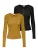 JDY Shirt ‘SALSA’  donkerbeige / zwart