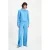 POM Amsterdam wide leg high waist broek blauw