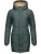 Ragwear Wintermantel ‘Relive’  smaragd / zwart / wit