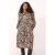 Plus Basics Plus Size A-lijn jurk met smockwerk en print – donkerblauw/beige