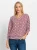 heine Shirt  rood / donkerrood / wit