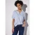 Street One Dames Blouse in effen kleur in Blauw