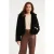 Smashed Lemon Korte faux fur jas met kraag |