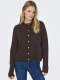 Only Onlsimoni L/s O-neck Cardigan Knt Noos Vest Coffee Bean Melange
