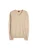 GOBI Cashmere Trui ‘Men’s Essential Cashmere V-Neck Sweater’  beige