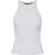 Vero Moda Dames-tanktop met geribde ronde hals en normale pasvorm (Lichtgrijs Melange)