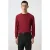 Mango Man wollen relaxed fit gebreide trui – middenrood