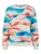salzhaut Sweatshirt ‘Tang’  turquoise / oranje / vuurrood / wit