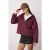 TRENDYOLMİLLA Dames Paars Effen Lang Oversized Sweatshirts
