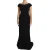 Dolce & Gabbana Vrouwen Zwart Stretch Fit Flare Gown Maxi