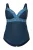 Ulla Popken Badpak  lichtblauw / donkerblauw