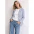 Street One Dames Basis piqué blazer in Blauw