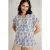 White Stuff Ellie Organic Cotton Shirt Blue Print