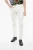 Tapered Fit Biker Denims met riemlussen 15 cm in wit