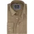 100% linnen overhemd casual fit Casa Moda bruin lange mouw witte knoop